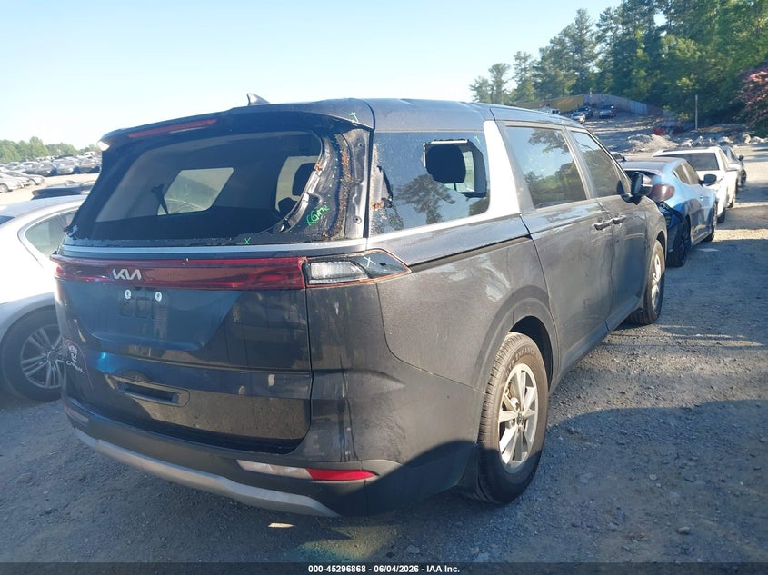 2024 Kia Carnival VIN KNDNB4H30R6405114 IAAI salvage auction — REAR END, Salvage (Georgia), sold $12,100 on 2026-08-25 (photo 4)