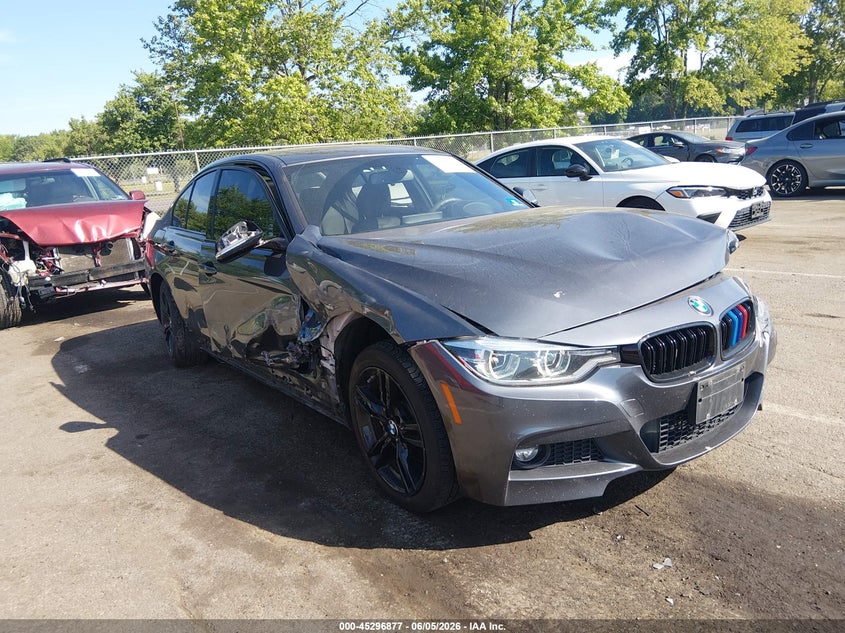 2018 BMW 3er VIN WBA8D9C50JEB34868 IAAI salvage auction — FRONT END, Salvage Title, sold $3,250 on 2026-08-12 (photo 1)