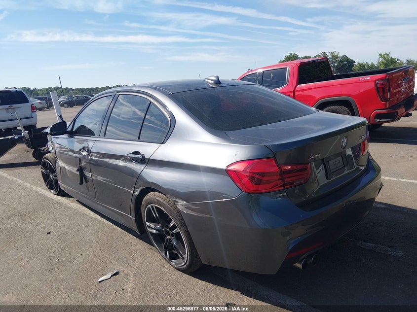 2018 BMW 3er VIN WBA8D9C50JEB34868 IAAI salvage auction — FRONT END, Salvage Title, sold $3,250 on 2026-08-12 (photo 3)