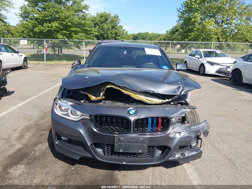 2018 BMW 3er VIN WBA8D9C50JEB34868 IAAI salvage auction — FRONT END, Salvage Title, sold $3,250 on 2026-08-12 (photo 6)