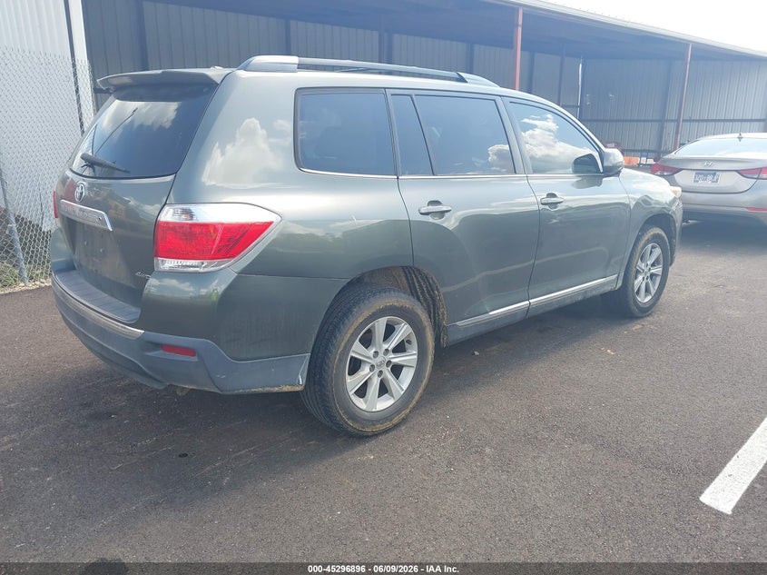 2012 Toyota Highlander VIN 5TDBK3EH2CS133119 IAAI salvage auction — FRONT END, Salvage Title, sold $3,000 on 2026-07-16 (photo 4)