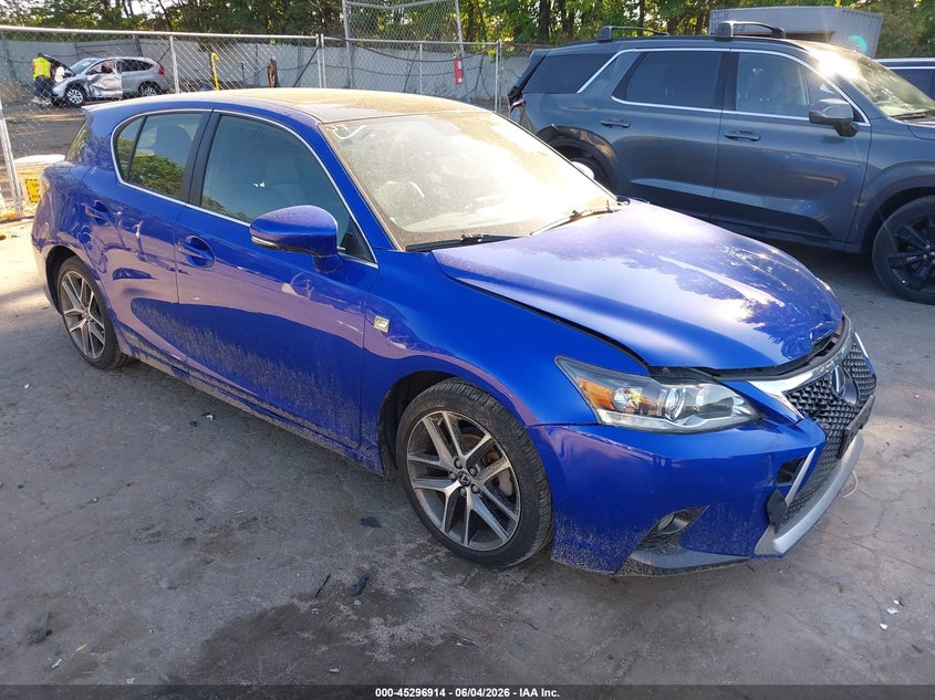 2014 Lexus Ct VIN JTHKD5BH6E2190667 IAAI salvage auction — FRONT END, Salvage Title, sold $3,000 on 2026-07-21 (photo 1)