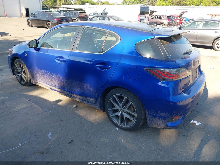 2014 Lexus Ct VIN JTHKD5BH6E2190667 IAAI salvage auction — FRONT END, Salvage Title, sold $3,000 on 2026-07-21 (photo 3)