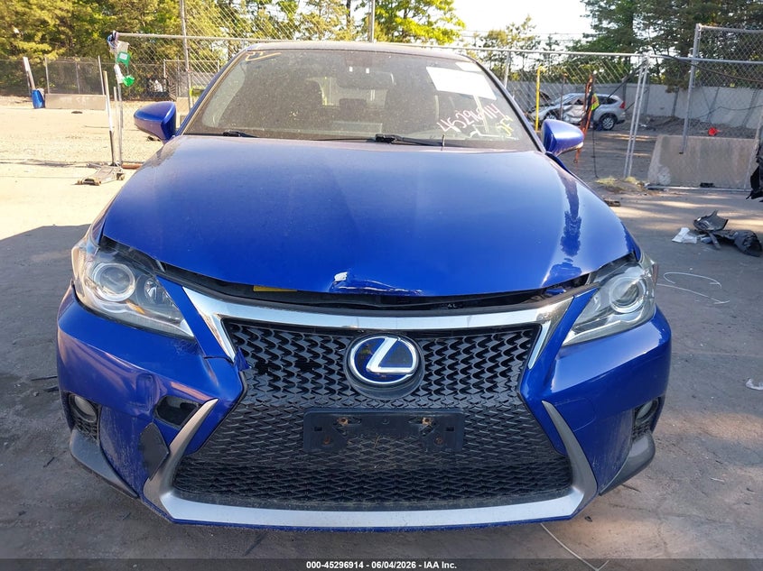 2014 Lexus Ct VIN JTHKD5BH6E2190667 IAAI salvage auction — FRONT END, Salvage Title, sold $3,000 on 2026-07-21 (photo 6)