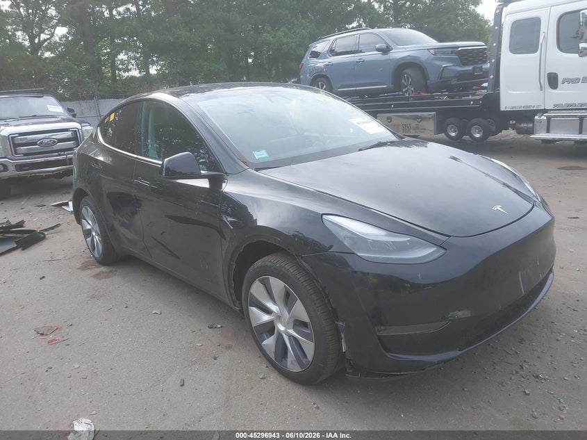 2023 Tesla Model y VIN 7SAYGDEE7PA176808 IAAI salvage auction — LEFT REAR, Salvage Title, sold $13,700 on 2026-07-09 (photo 1)