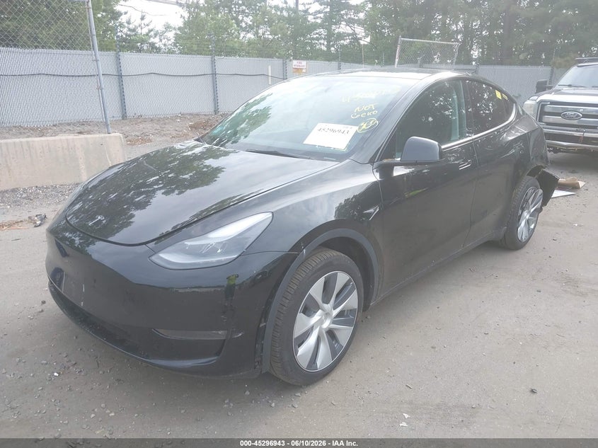 2023 Tesla Model y VIN 7SAYGDEE7PA176808 IAAI salvage auction — LEFT REAR, Salvage Title, sold $13,700 on 2026-07-09 (photo 2)