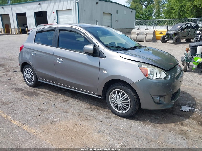 2015 Mitsubishi Mirage VIN ML32A3HJ4FH054175 IAAI salvage auction — LEFT SIDE, Salvage Title, sold $575 on 2026-07-06 (photo 1)