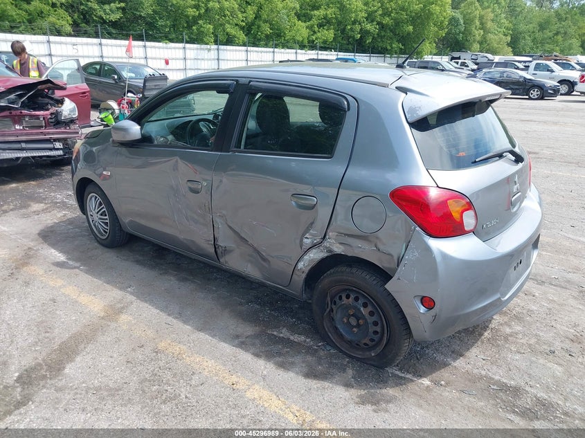 2015 Mitsubishi Mirage VIN ML32A3HJ4FH054175 IAAI salvage auction — LEFT SIDE, Salvage Title, sold $575 on 2026-07-06 (photo 3)