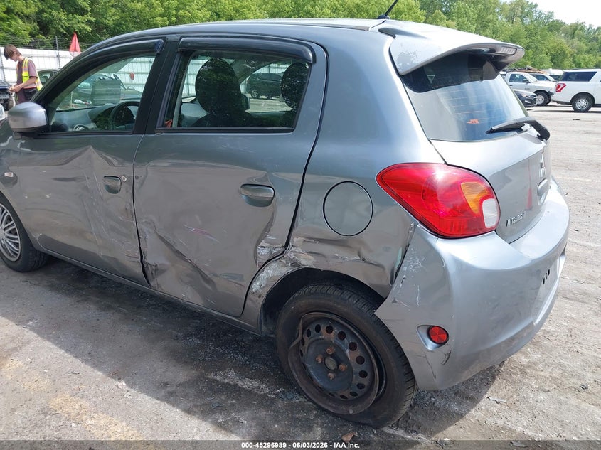 2015 Mitsubishi Mirage VIN ML32A3HJ4FH054175 IAAI salvage auction — LEFT SIDE, Salvage Title, sold $575 on 2026-07-06 (photo 6)