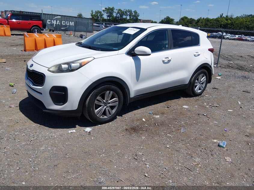 2019 Kia Sportage VIN KNDPM3AC6K7543697 IAAI salvage auction — REAR END, Salvage (Tennessee), sold $550 on 2026-07-30 (photo 2)
