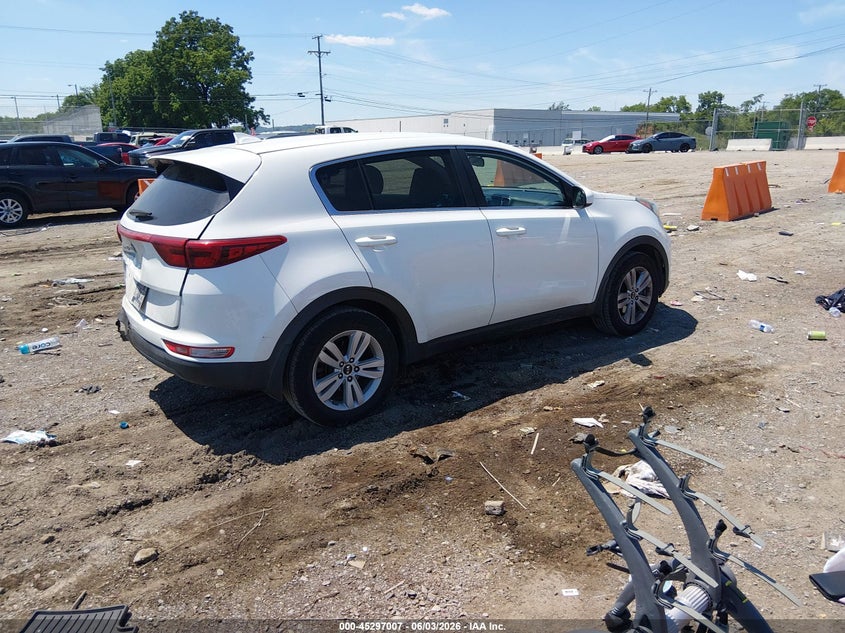2019 Kia Sportage VIN KNDPM3AC6K7543697 IAAI salvage auction — REAR END, Salvage (Tennessee), sold $550 on 2026-07-30 (photo 4)