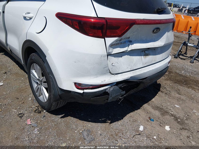 2019 Kia Sportage VIN KNDPM3AC6K7543697 IAAI salvage auction — REAR END, Salvage (Tennessee), sold $550 on 2026-07-30 (photo 6)