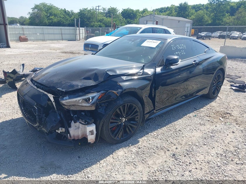 2022 Infiniti Q60 VIN JN1FV7LLXNM680163 IAAI salvage auction — FRONT END, Salvage Title, sold $8,050 on 2026-07-15 (photo 2)