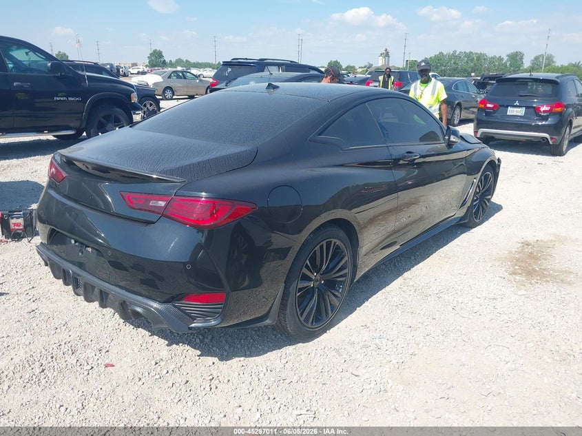 2022 Infiniti Q60 VIN JN1FV7LLXNM680163 IAAI salvage auction — FRONT END, Salvage Title, sold $8,050 on 2026-07-15 (photo 4)
