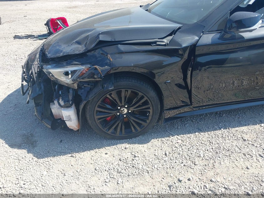 2022 Infiniti Q60 VIN JN1FV7LLXNM680163 IAAI salvage auction — FRONT END, Salvage Title, sold $8,050 on 2026-07-15 (photo 6)