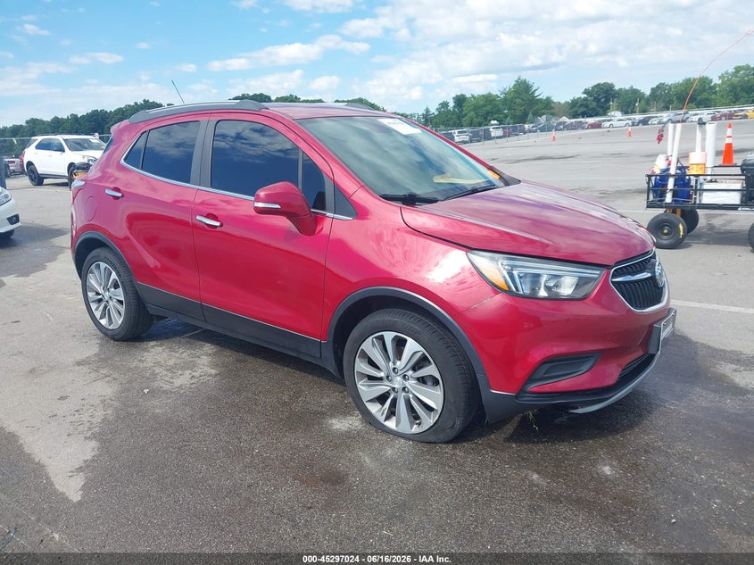 2018 Buick Encore VIN KL4CJASB0JB580784 IAAI salvage auction — LEFT SIDE, Salvage Title, sold $2,200 on 2026-07-31 (photo 1)