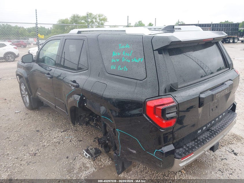 2025 Toyota 4runner VIN JTEVB5BR2S5016081 IAAI salvage auction — SUSPENSION, Salvage (Wisconsin), sold $28,750 on 2026-07-21 (photo 3)