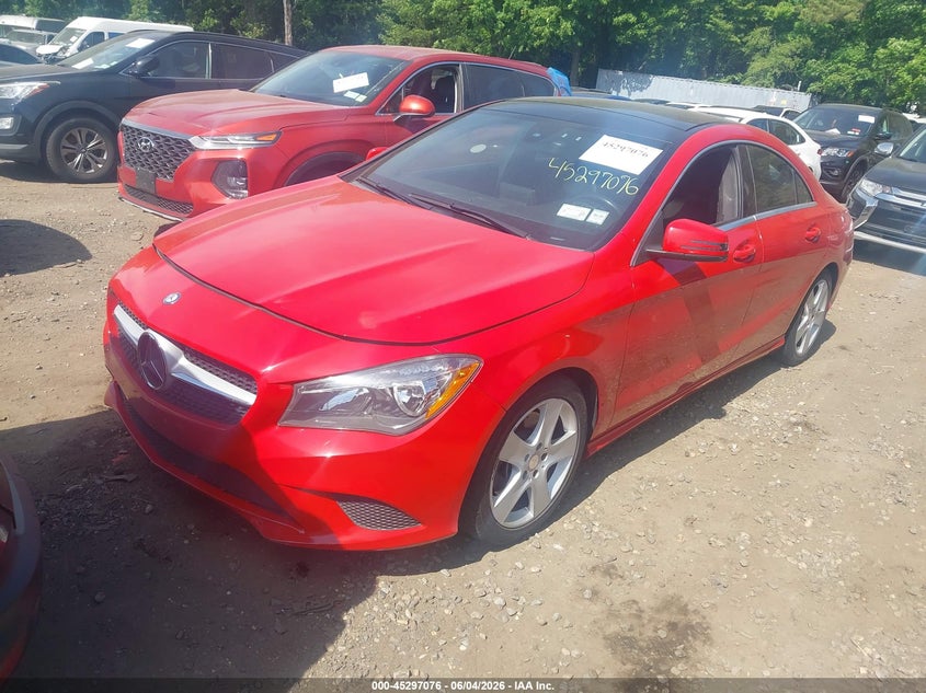 2015 Mercedes-benz Cla-klasse VIN WDDSJ4GB8FN231721 IAAI salvage auction — UNDERCARRIAGE, Salvage Title, sold $1,300 on 2026-08-18 (photo 2)