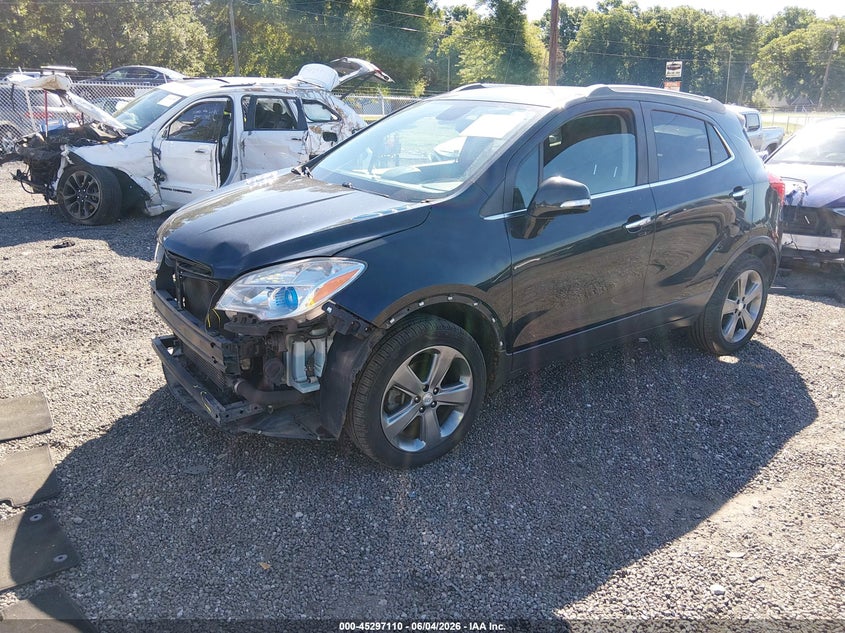 2014 Buick Encore VIN KL4CJESB4EB532461 IAAI salvage auction — FRONT & REAR, Salvage Title, sold $250 on 2026-07-28 (photo 2)
