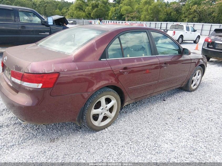 2007 Hyundai Sonata VIN 5NPEU46F17H201383 IAAI salvage auction — NORMAL WEAR, Clear (Alabama), sold $25 on 2026-07-23 (photo 4)