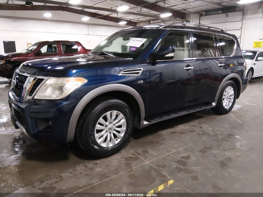 2017 Nissan Armada VIN JN8AY2NC4H9507748 IAAI salvage auction — HAIL, Salvage (Iowa), sold $825 on 2026-07-23 (photo 2)
