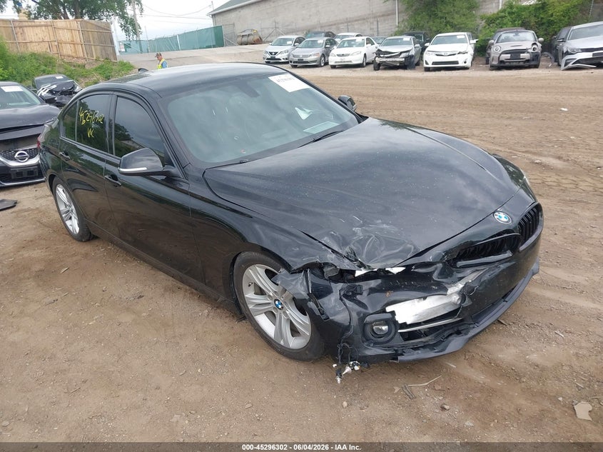 2016 BMW 3er VIN WBA8E3C55GK501751 IAAI salvage auction — FRONT END, Salvage Title, sold $2,000 on 2026-08-19 (photo 1)