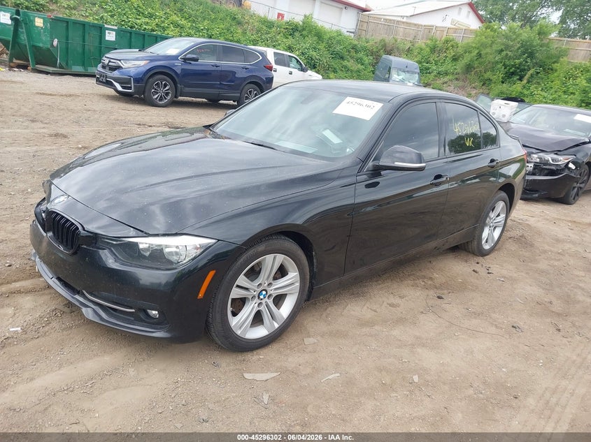 2016 BMW 3er VIN WBA8E3C55GK501751 IAAI salvage auction — FRONT END, Salvage Title, sold $2,000 on 2026-08-19 (photo 2)