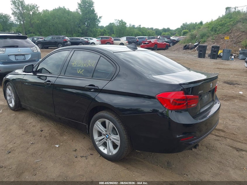 2016 BMW 3er VIN WBA8E3C55GK501751 IAAI salvage auction — FRONT END, Salvage Title, sold $2,000 on 2026-08-19 (photo 3)