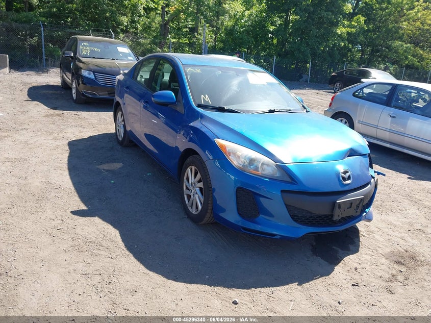 2012 Mazda 3 VIN JM1BL1V89C1652344 IAAI salvage auction — LEFT FRONT, Salvage Title, sold $875 on 2026-07-15 (photo 1)