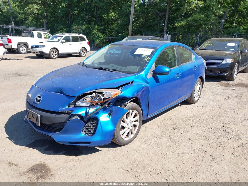2012 Mazda 3 VIN JM1BL1V89C1652344 IAAI salvage auction — LEFT FRONT, Salvage Title, sold $875 on 2026-07-15 (photo 2)