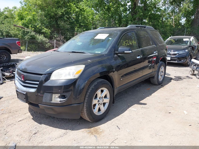 2008 Saturn Outlook VIN 5GZER23798J131142 IAAI salvage auction — FRONT END, Clear (Indiana), sold $475 on 2026-07-08 (photo 2)