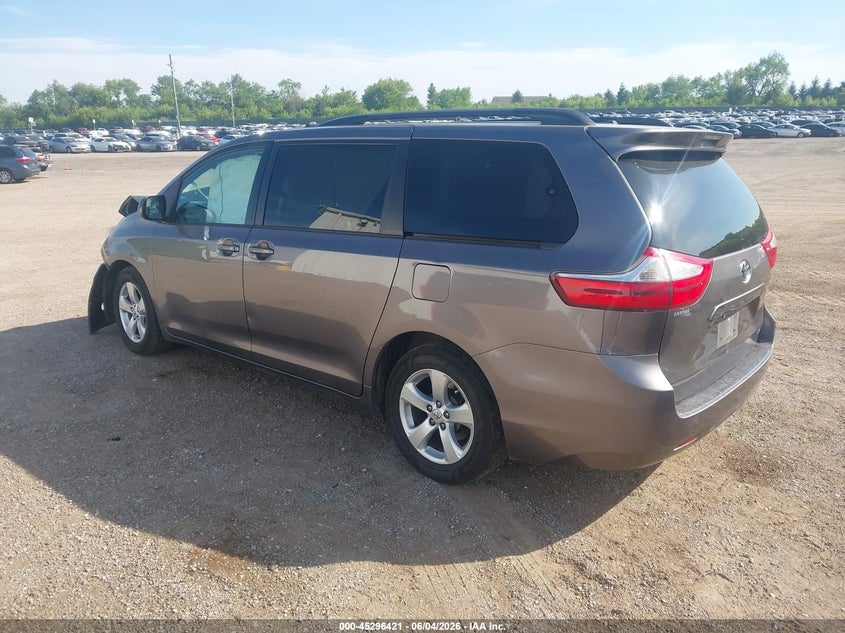 2015 Toyota Sienna VIN 5TDKK3DC9FS540025 IAAI salvage auction — FRONT END, Salvage Title, sold $1,500 on 2026-07-22 (photo 3)