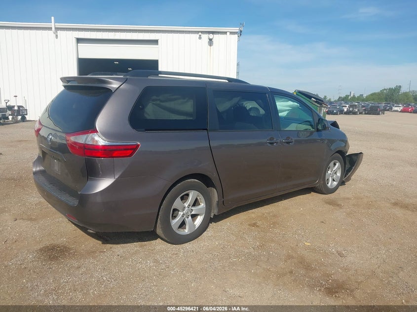 2015 Toyota Sienna VIN 5TDKK3DC9FS540025 IAAI salvage auction — FRONT END, Salvage Title, sold $1,500 on 2026-07-22 (photo 4)