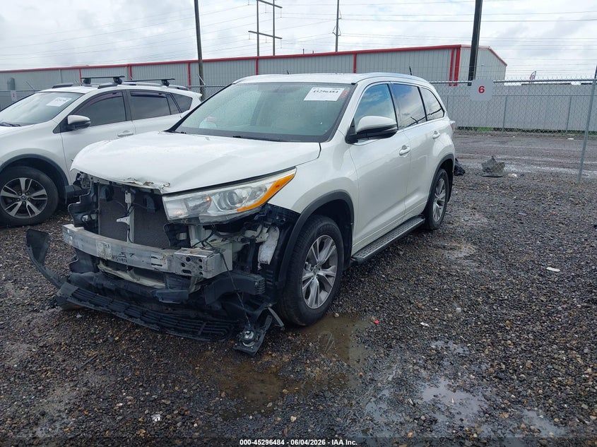 2014 Toyota Highlander VIN 5TDKKRFH3ES029212 IAAI salvage auction — FRONT END, Salvage Title, sold $6,500 on 2026-07-08 (photo 2)