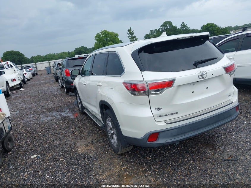 2014 Toyota Highlander VIN 5TDKKRFH3ES029212 IAAI salvage auction — FRONT END, Salvage Title, sold $6,500 on 2026-07-08 (photo 3)