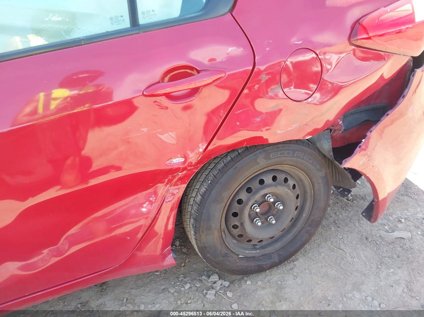 2016 Kia Forte VIN KNAFK4A6XG5475700 IAAI salvage auction — LEFT REAR, Salvage Title, sold $550 on 2026-07-22 (photo 6)