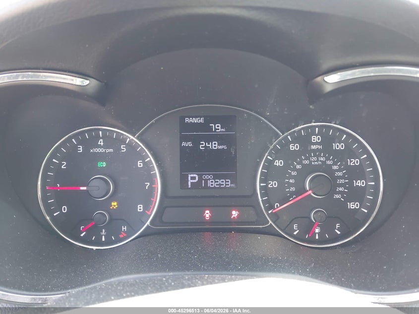 2016 Kia Forte VIN KNAFK4A6XG5475700 IAAI salvage auction — LEFT REAR, Salvage Title, sold $550 on 2026-07-22 (photo 7)