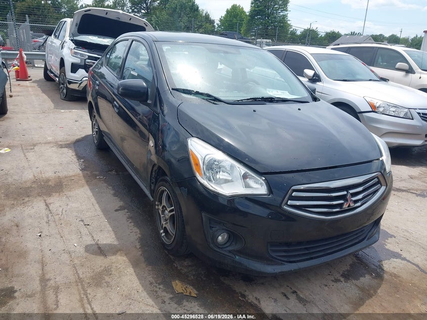 2019 Mitsubishi Mirage VIN ML32F3FJ8KHF17193 IAAI salvage auction — SIDE, Salvage (North Carolina), sold $1,100 on 2026-07-20 (photo 1)