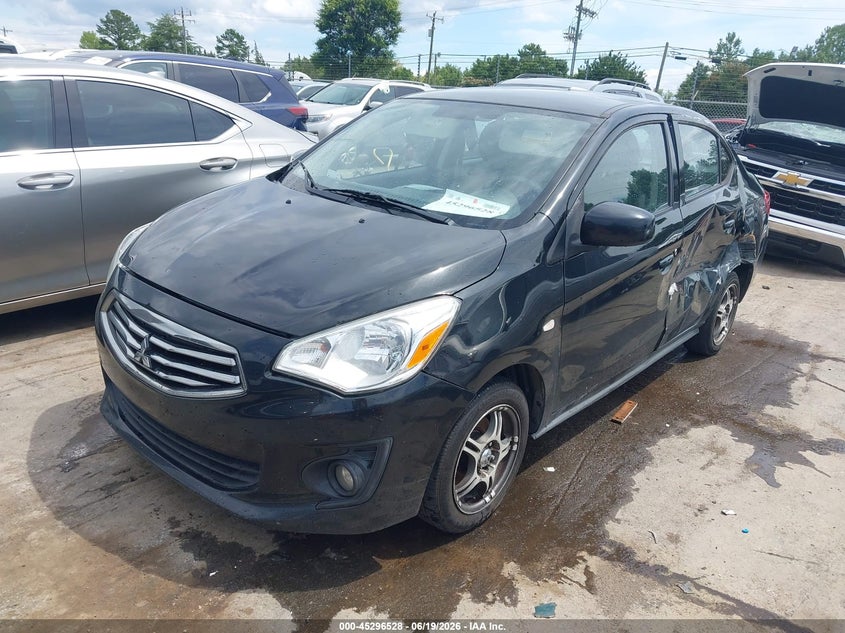 2019 Mitsubishi Mirage VIN ML32F3FJ8KHF17193 IAAI salvage auction — SIDE, Salvage (North Carolina), sold $1,100 on 2026-07-20 (photo 2)