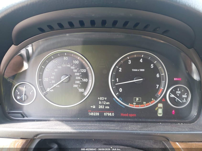 2013 BMW 5er VIN WBAFR7C58DC824362 IAAI salvage auction — FRONT END, Original (Texas), sold $2,100 on 2026-07-21 (photo 7)