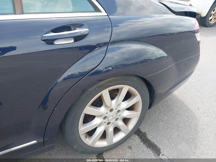 2007 Mercedes-benz S class VIN WDDNG71X47A120870 IAAI salvage auction — LEFT REAR, Clear (Tennessee), sold $550 on 2026-08-04 (photo 6)