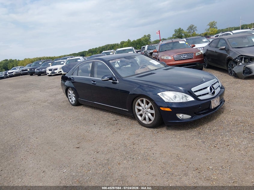 2007 Mercedes-benz S class VIN WDDNG71X47A120870 IAAI salvage auction — LEFT REAR, Clear (Tennessee), sold $550 on 2026-08-04 (photo 1)