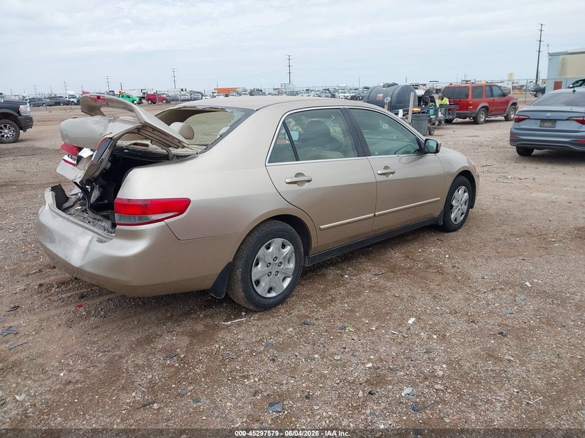 2004 Honda Accord VIN JHMCM56324C035397 IAAI salvage auction — REAR END, Salvage (Texas), sold $450 on 2026-07-13 (photo 4)
