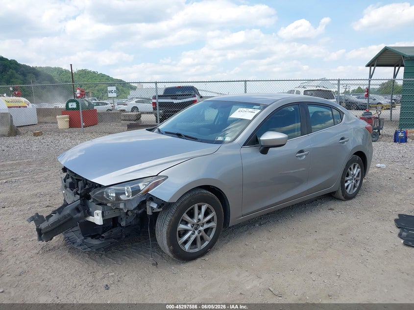2016 Mazda 3 VIN JM1BM1U74G1333798 IAAI salvage auction — FRONT & REAR, Salvage Title, sold $1,050 on 2026-07-31 (photo 2)