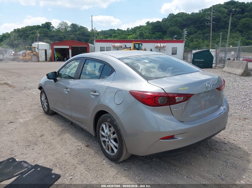 2016 Mazda 3 VIN JM1BM1U74G1333798 IAAI salvage auction — FRONT & REAR, Salvage Title, sold $1,050 on 2026-07-31 (photo 3)