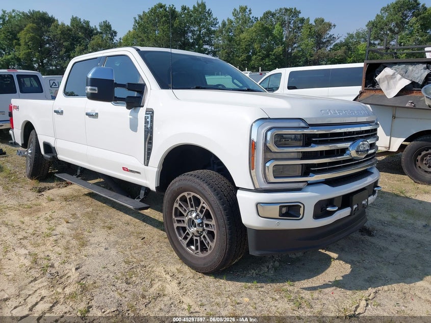 2024 Ford F250 VIN 1FT8W2BM3REF58731 IAAI salvage auction — LEFT SIDE, Salvage Title, sold $18,600 on 2026-07-29 (photo 1)