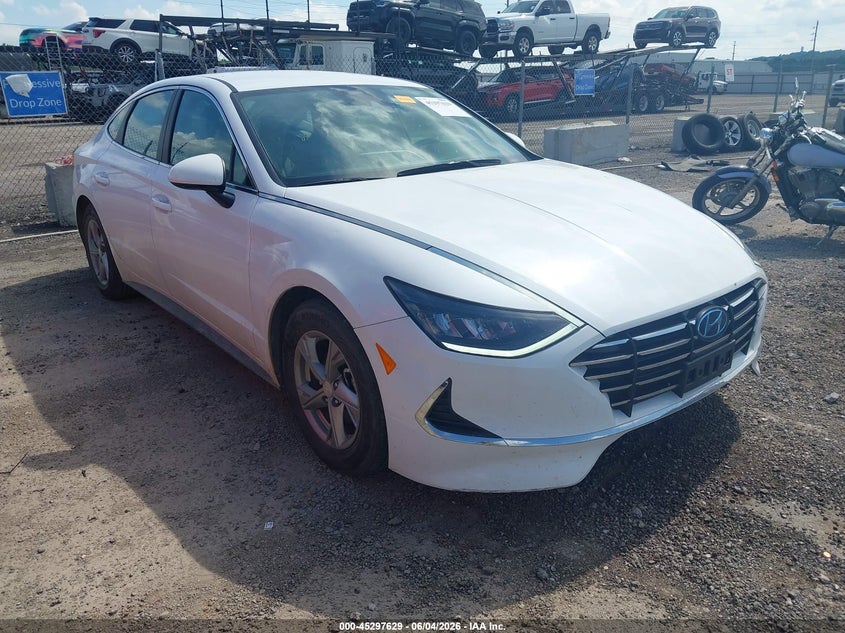 2021 Hyundai Sonata VIN 5NPEG4JA0MH078366 IAAI salvage auction — HAIL, Clear (Oklahoma), sold $4,250 on 2026-08-01 (photo 1)