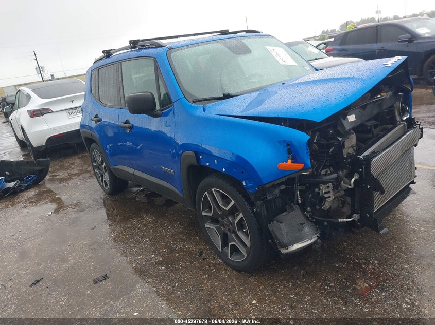 2020 Jeep Renegade VIN ZACNJAAB8LPM19640 IAAI salvage auction — FRONT END, Salvage Title, sold $1,850 on 2026-08-07 (photo 1)
