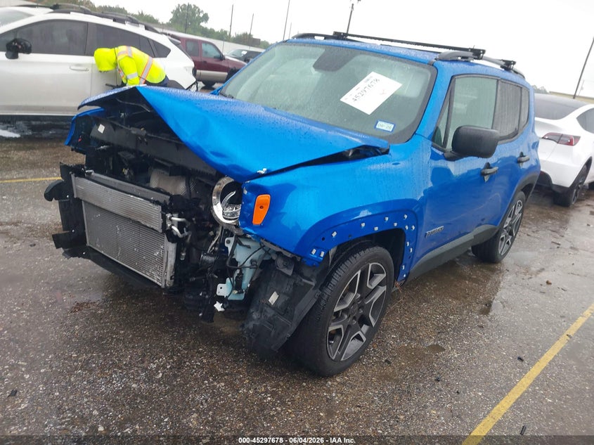 2020 Jeep Renegade VIN ZACNJAAB8LPM19640 IAAI salvage auction — FRONT END, Salvage Title, sold $1,850 on 2026-08-07 (photo 2)