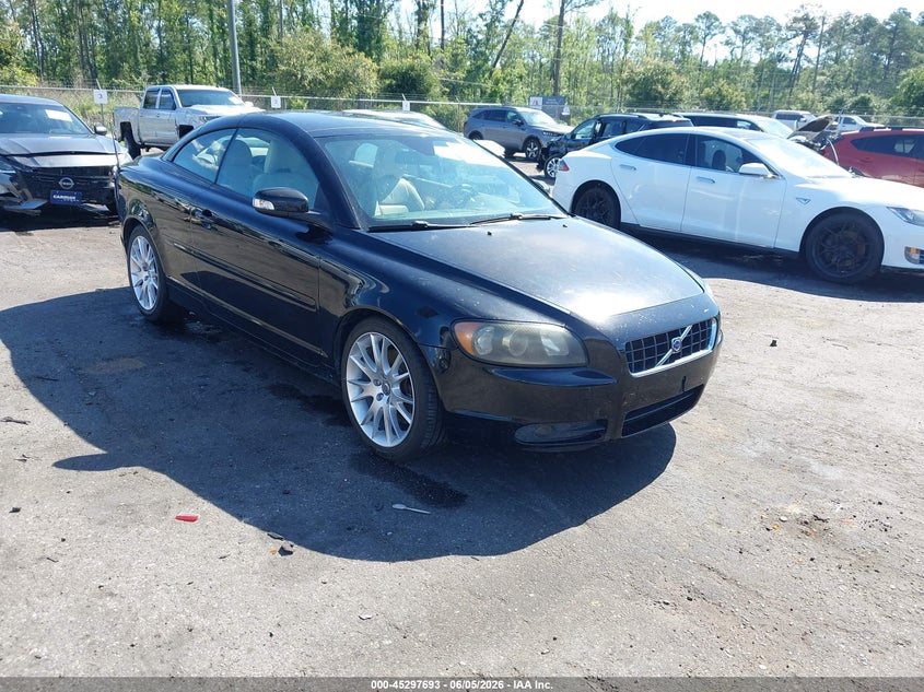 2008 Volvo C70 VIN YV1MC67238J051933 IAAI salvage auction — LEFT SIDE, Rebuildable (Florida), sold $575 on 2026-07-07 (photo 1)